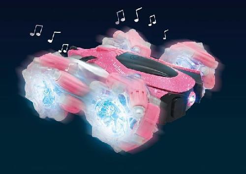 Vehicule Radiocommande Crosslander 360+ - Voiture rose telecommandee Tout-Terrain lumineuse. programmable et rechargeable.