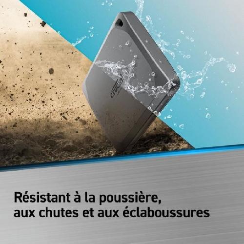 Disque Dur Externe CRUCIAL- SSD Externe Portable - X9 Pro - 1 To - USB 3.0 - CT1000X9PROSSD9