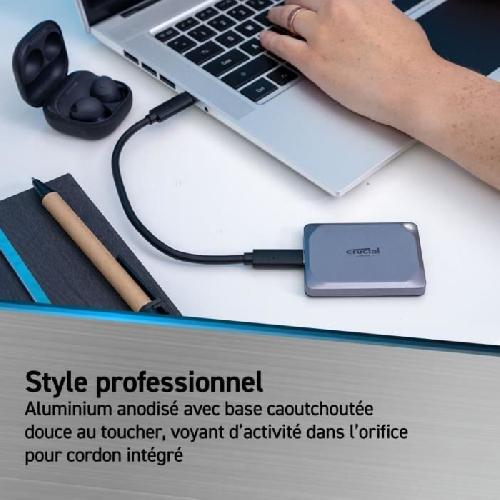 Disque Dur Externe CRUCIAL- SSD Externe Portable - X9 Pro - 1 To - USB 3.0 - CT1000X9PROSSD9