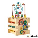 Cube Eveil Cube d'activites en bois - KIDKRAFT - Theme cirque - Reconnaissance des formes et des couleurs
