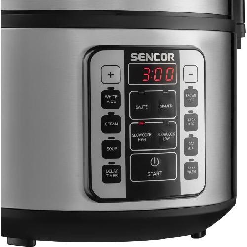 Multicuiseur Electrique Cuiseur a riz multifonctionnel - SENCOR - SRM 3151BK - 700 W - 1.5 L - Acier inoxydable