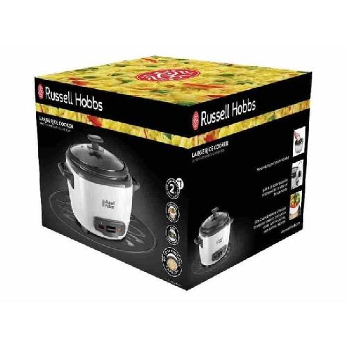 Cuiseur A Riz Electrique Cuiseur a riz - RUSSELL HOBBS - 27040-56 - 500 W - 2L - 200 programmes - 14 portions - Blanc