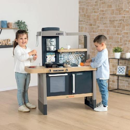 Jeu De Cuisine Creative - Jeu Culinaire Cuisine évolutive Tefal de Smoby - Pour enfants des 3 ans - Avec plinthes amovibles - 31 accessoires inclus