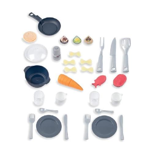 Jeu De Cuisine Creative - Jeu Culinaire Cuisine évolutive Tefal de Smoby - Pour enfants des 3 ans - Avec plinthes amovibles - 31 accessoires inclus