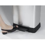 Poubelle - Corbeille - Support Sac CURVER Poubelle a pedale - 50 litres - Aspect metal - Plastique recycle