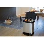 Poubelle - Corbeille - Support Sac Curver Poubelle duo a pedale Deco 28 L Argente 240638