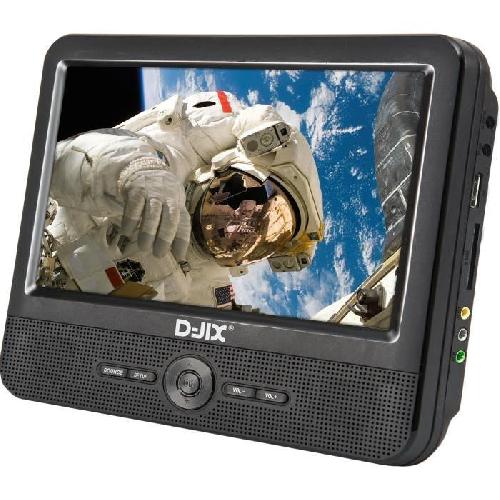 Lecteur Dvd Portable D-JIX PVS 706-70DP Lecteur DVD portable 7 Double ecran + Supports appui-tete