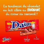 DAIM Barre de Chocolat au Lait et Eclats de Caramel - Pack de 36 barres x 28 g