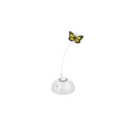 Jouet DANCING Jouet Butterfly - 13 x 13 x 5.8 cm - Blanc - Pour chat