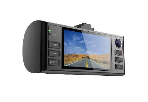 Dashcam GPS - Dashcam avec module GPS - 12V - 16/9eme - 2x720p