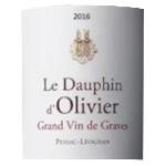 Vin Rouge Dauphin d'Olivier 2017 Pessac-Léognan - Vin rouge de Bordeaux