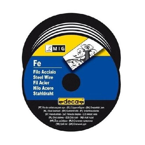 DECA Bobine fil acier pour soudure MIG-MAG O fil 0.8 mm 0.7 kg