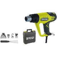 Decapeur RYOBI - Décapeur thermique 2 000 W - 2 températures 50 / 650°C - affichage LCD - En coffret avec 1 grattoir et 4 buses - EHG2020LCD