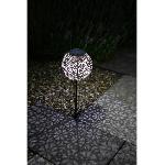 Decoration Lumineuse Décoration métal a énergie solaire - Design rétro - GALIX - 1 LED blanche - 8 heures d'éclairage - 10 Lumens