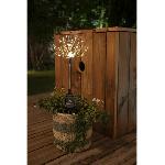 Decoration Lumineuse Décoration solaire - explosion d'étoiles - GALIX - 120 LED blanches - 8 heures d'éclairage - 11.7 x 7.7 x 60cm