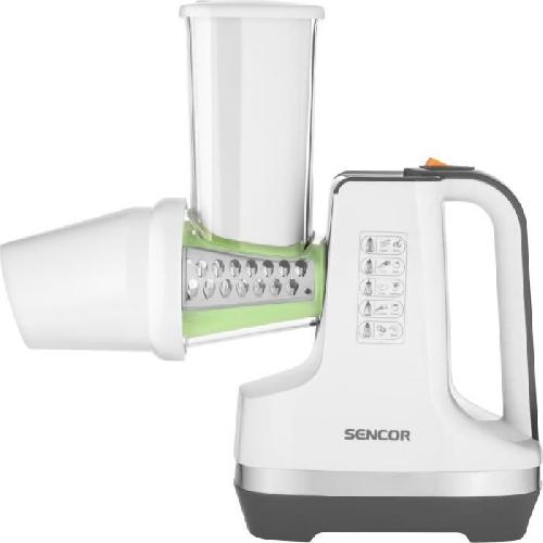 Trancheuse Découpe légumes et sorbétiere - SENCOR - SSG 4500WH - 150 W - 6 accessoires - Blanc