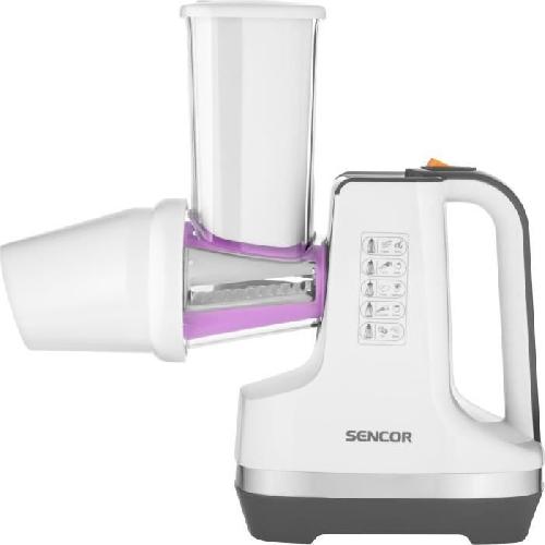 Trancheuse Découpe légumes et sorbétiere - SENCOR - SSG 4500WH - 150 W - 6 accessoires - Blanc