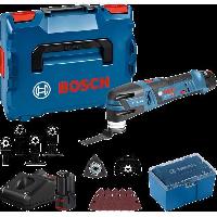 Decoupeuse Découpeur-ponceur Bosch Professional GOP 12V-28 + 2 Batteries 3.0Ah + Accessoires + L-BOXX - 06018B5006