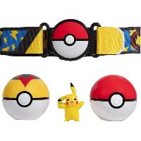 Deguisement - Panoplie De Deguisement Ceinture Clip 'N' Go Pikachu Pokemon Day - BANDAI - Pokemon - 1 ceinture. 2 Poke Balls et 1 figurine Pikachu 5 cm