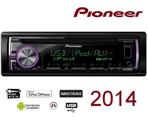DEH-X3600UI - Autoradio CD/USB - iPod/iPhone/Android - 4x50W - Fonction MIXTRAX -  2014 -> 3700UI
