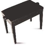 DELSON Banquette piano noire mat reglable