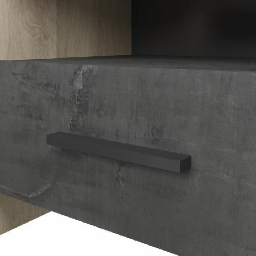 DEMEYERE Table de chevet 1 tiroir - Décor Chene Kronberg - L 49.6 x P 36.3 x H 40.1 cm - COLORADO