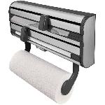 Distributeur D'aluminium Derouleur mural Leifheit Parat Royal 25793. porte-rouleau cuisine en acier inoxydable pour 3 rouleaux. lames tranchantes. blanc