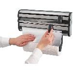 Distributeur D'aluminium Derouleur mural Leifheit Parat Royal 25793. porte-rouleau cuisine en acier inoxydable pour 3 rouleaux. lames tranchantes. blanc