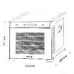 Deshydrateur D Aliments Deshydrateur HKoeNIG - DSY900 - Temperature de 35oC a 70oC - Minuterie integree - 650W