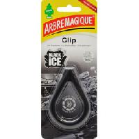 Desodorisant Auto - Parfum Auto 4 Desodorisant Arbre Magique CLIP Black Ice