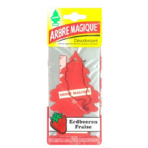 Desodorisant Auto - Parfum Auto Desodorisant fraise - 1 arbre magique