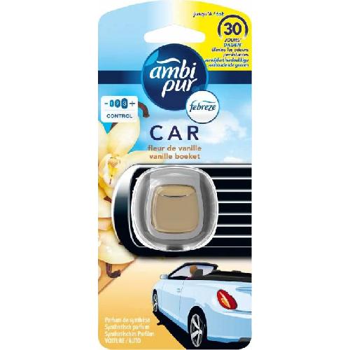 Desodorisant Auto - Parfum Auto Desodorisant jetable AMBI PUR vanille x6