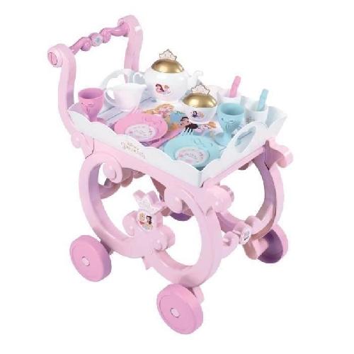 Soin De La Maison - Nettoyage - Menage Desserte XL Disney Princess - Smoby - Mixte - Rose - 17 accessoires inclus - Enfant - Des 3 Ans