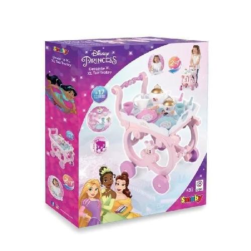 Soin De La Maison - Nettoyage - Menage Desserte XL Disney Princess - Smoby - Mixte - Rose - 17 accessoires inclus - Enfant - Des 3 Ans