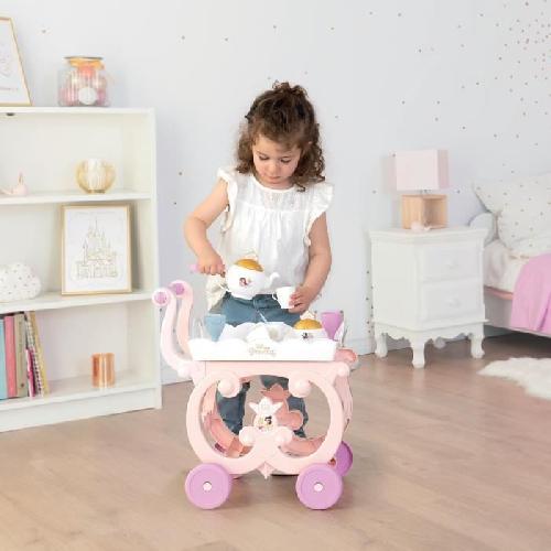 Soin De La Maison - Nettoyage - Menage Desserte XL Disney Princess - Smoby - Mixte - Rose - 17 accessoires inclus - Enfant - Des 3 Ans