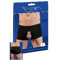 Dessous Boxer noir ouvert - M Dessous Boxer noir ouvert - M