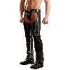 Dessous Chaps et String Noir - XXL
