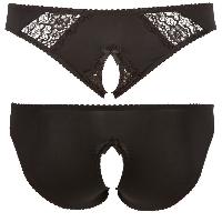 Dessous Culotte fendue - Noir - Taille L