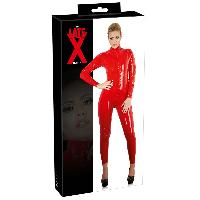 Dessous Latex Catsuit red 2XL 2XL