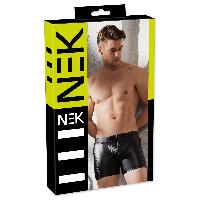 Dessous Short Noir Mat Matelasse avec Zip - M Dessous Short Noir Mat Matelasse avec Zip - M