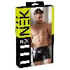 Dessous Short Noir Mat Matelasse avec Zip - XXL