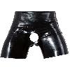 Dessous Short Ouvert en Latex - XXL Noir