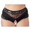 Dessous Slip Perle noir 4XL