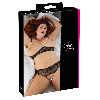 Dessous Soutien-gorge et string noir 2XL