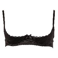 Dessous Soutien-gorge seins nus Brode Noir 95B