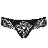 Dessous Tanga Ouvert Noir Miamor - Taille S M