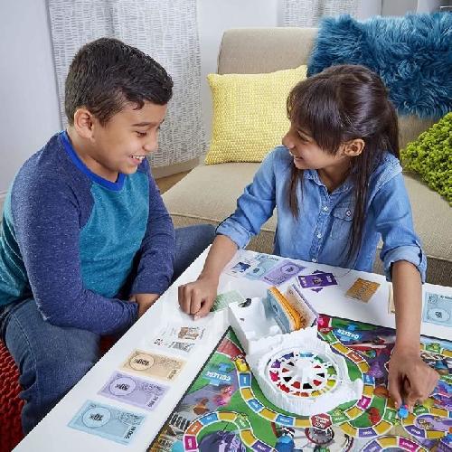 Jeu De Societe - Jeu De Plateau Destins Le jeu de la vie. Jeu de plateau pour la famille. 2 a 4 joueurs. pour enfants. des 8 ans. avec pions colorés. Hasbro Gaming