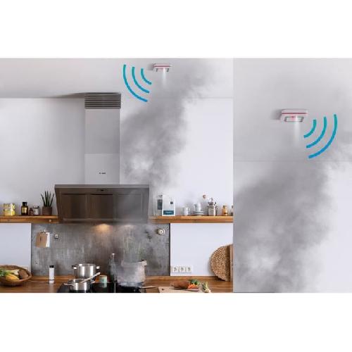Detecteur De Fumee - Monoxyde De Carbone - Gaz Detecteur de fumee connecte BOSCH SMART HOME -Livre sans controleur Smart Home. alarme connectee-