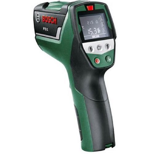 Longueur (telemetre - Laser Mesureur) Detecteur thermique Bosch - PTD 1 -Livre avec 2 piles AA. poche de rangement. ecran digital-