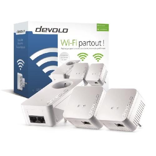 Point D'acces DEVOLO dLAN 550 WiFi Multiroom kit - 3 adaptateurs CPL - 500 Mbits-s